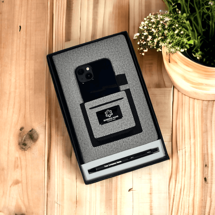 Grey Notebook & Pen set - 2 in 1 - PM 244 - PrintMine Main
