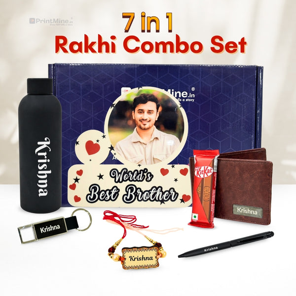 7 in 1 Rakhi Combo Gift Box | The Perfect Raksha Bandhan Gift | PrintMine.in